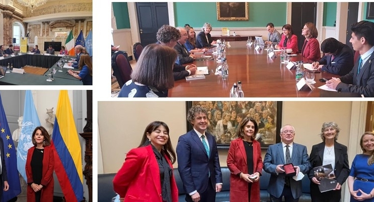 Desde Dublín la Vicepresidente y Canciller hizo un llamado a los gobiernos para realizar esfuerzos deliberados en la inclusión de las mujeres en todas las esferas de la sociedad para la reactivación económica