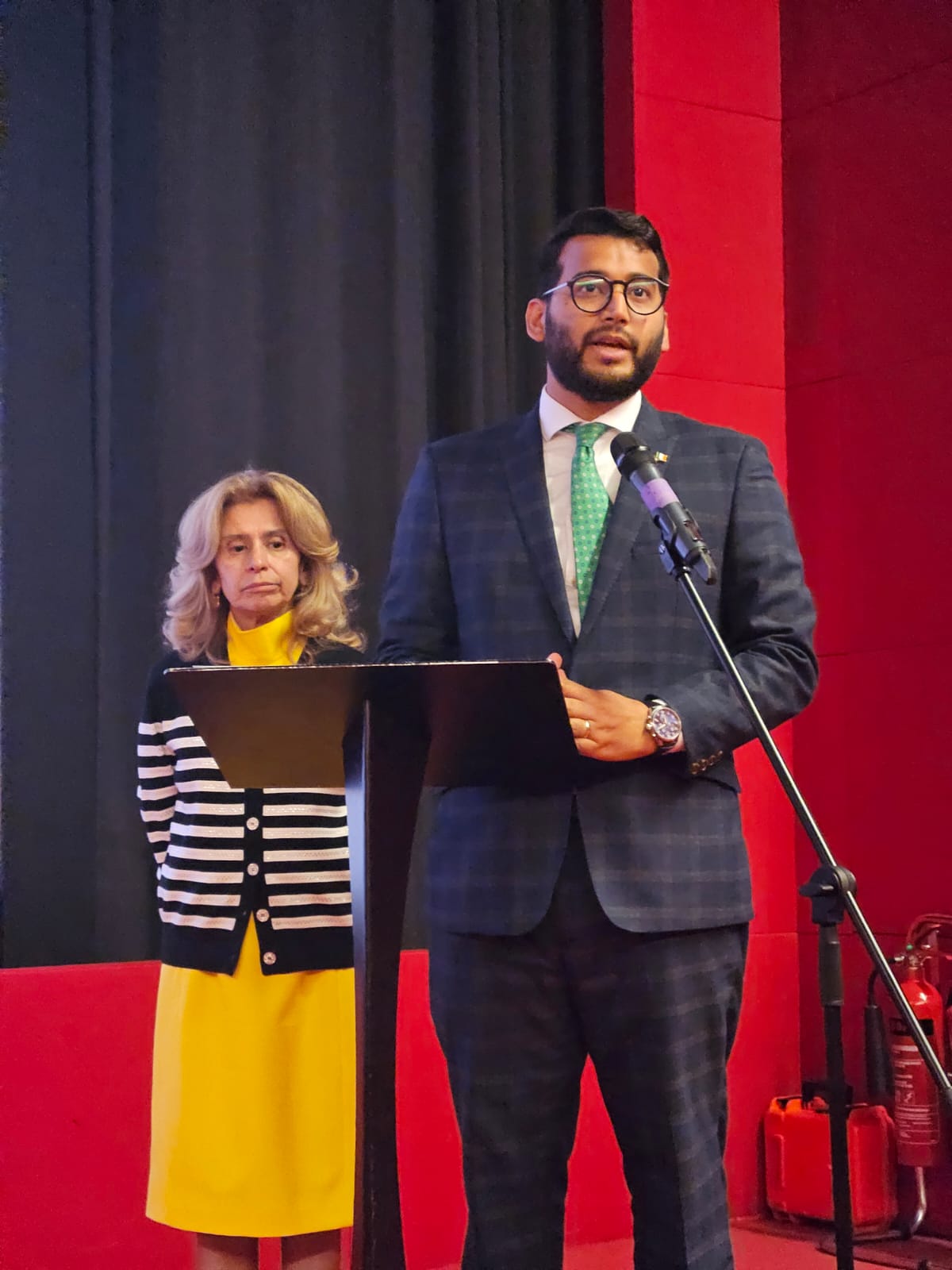 Presentación de la película “Cuando las aguas se juntan”. Créditos: Embajada de Colombia en Irlanda.