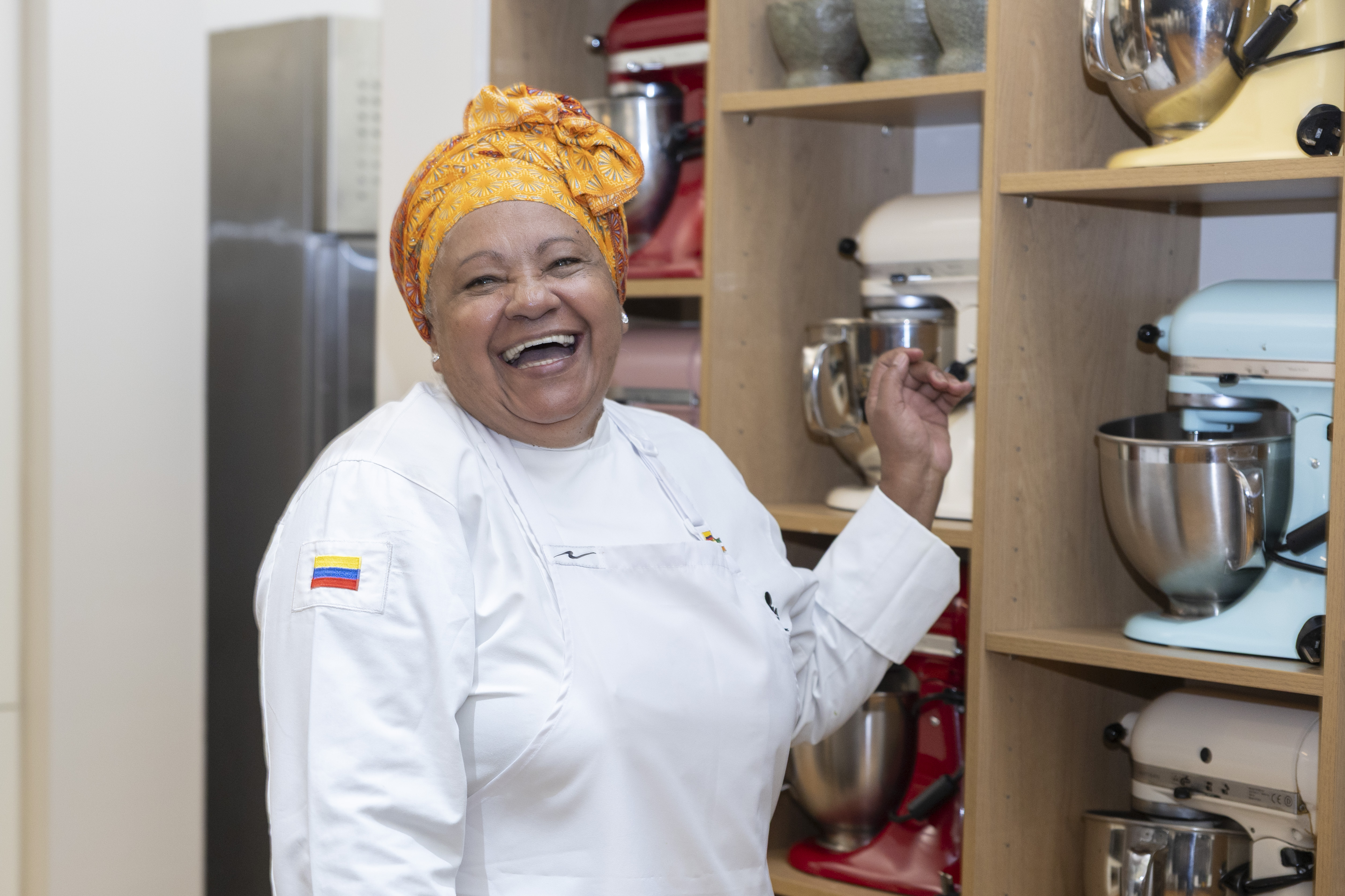 Clase Magistral de cocina del pacífico colombiano con la maestra culinaria Elsis María Valencia.