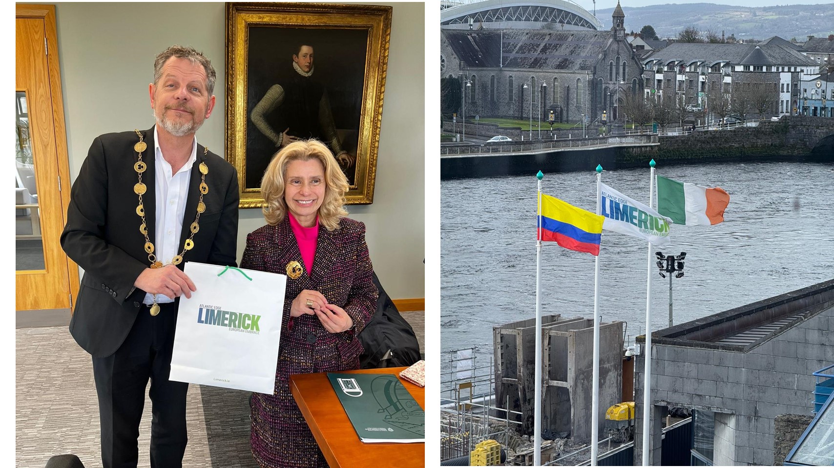 Embajada de Colombia en Irlanda fortalece vínculos con el Ayuntamiento de Limerick