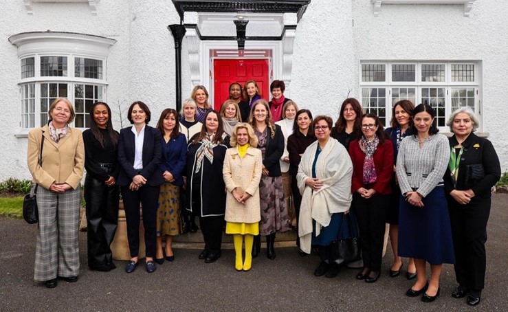 Embajadora de Colombia Betty Escorcia Baquero participa en encuentro del Women Ambassadors Group con la expresidenta de Irlanda Mary Robinson