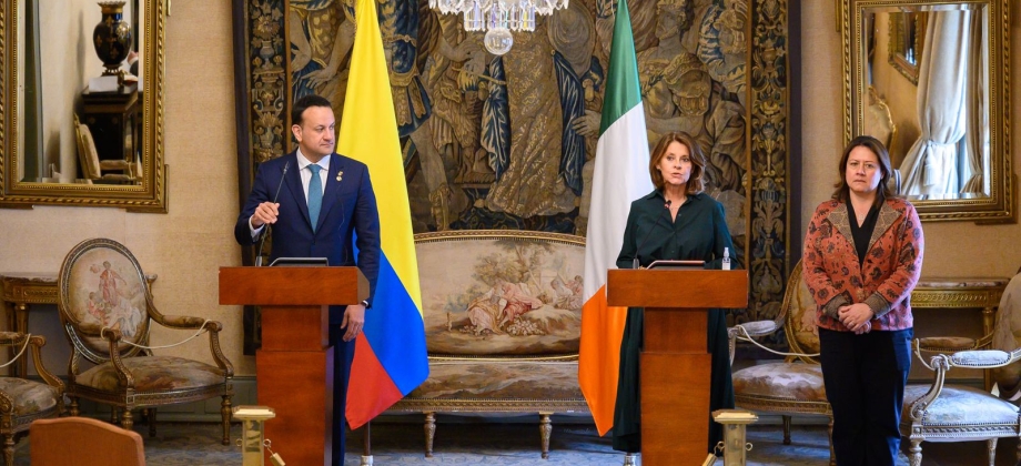 La Vicepresidente – Canciller y el Viceprimer Ministro de Irlanda afianzan relación bilateral en comercio y cooperación