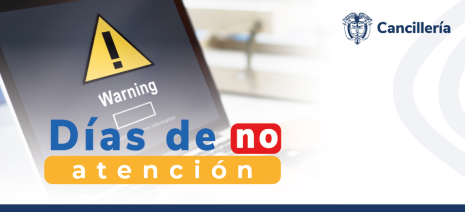 Embajada de Colombia en Irlanda y su sección consular no prestarán atención el 30 de octubre